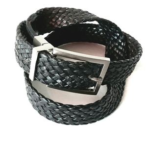 VINTAGE Reversible Woven Leather Belt